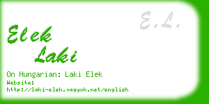 elek laki business card